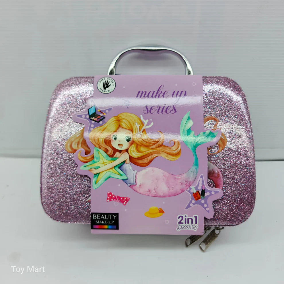 24-Piece Washable Princess Pretend Play Set with Carry Bag (Pink)