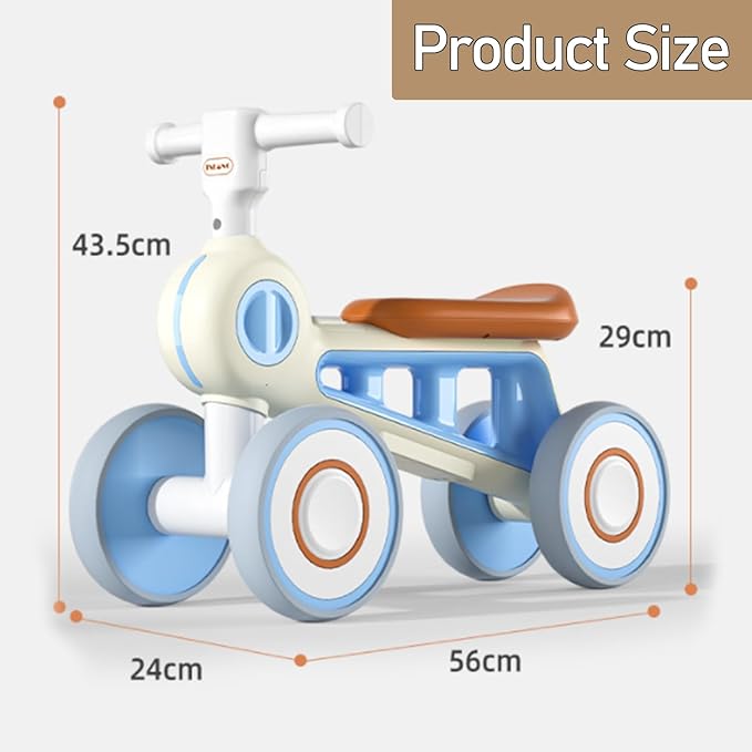 4-Wheel Toddler Bike for 12–24 Months