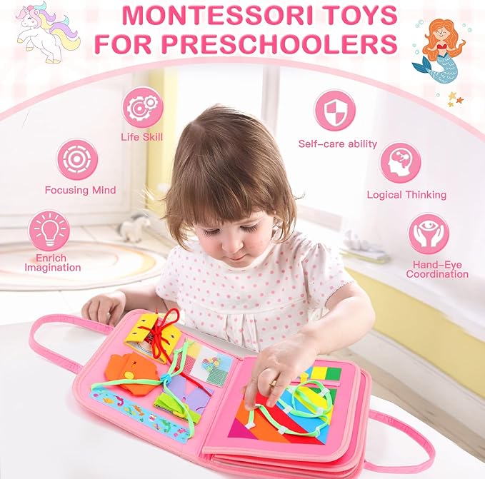 8-in-1 Sensory Learning Toy for Toddlers Ages 1–4