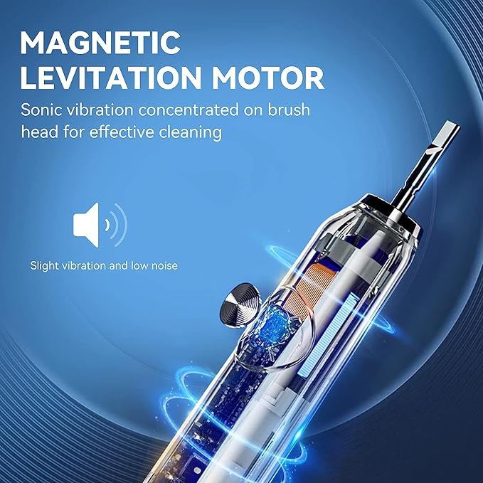 5-Mode Rechargeable Toothbrush with 3 Brush Heads (Black)