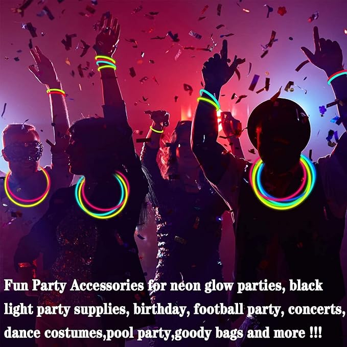 8" Neon Party Favors & Decorations