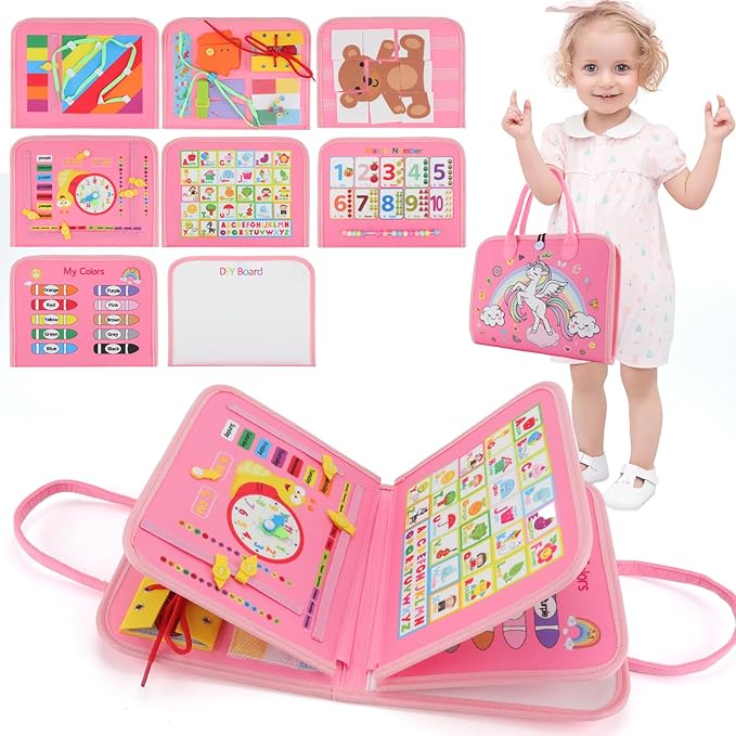 8-in-1 Sensory Learning Toy for Toddlers Ages 1–4