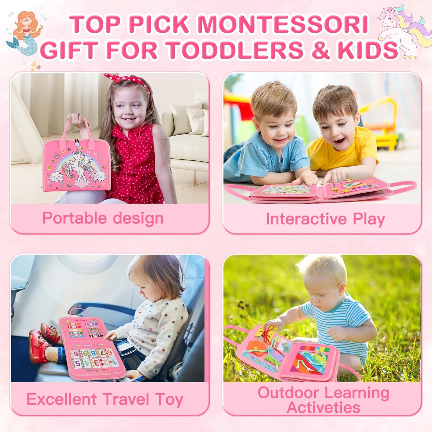 8-in-1 Sensory Learning Toy for Toddlers Ages 1–4