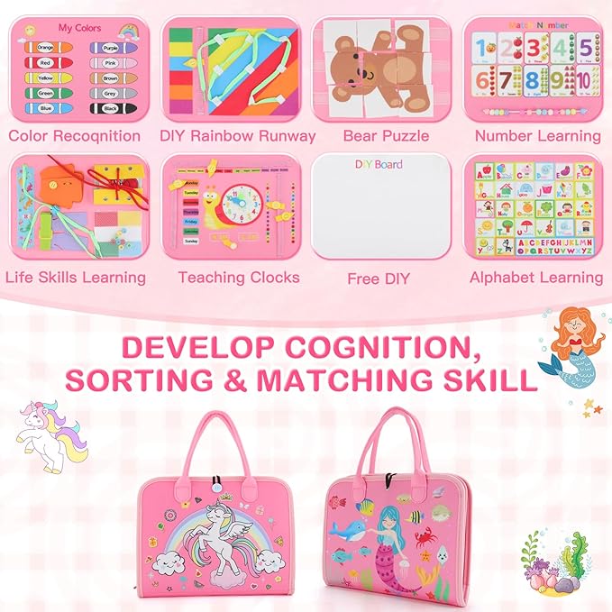 8-in-1 Sensory Learning Toy for Toddlers Ages 1–4