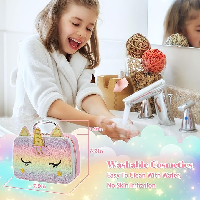 Safe Pretend Play Cosmetic Kit for Girls Age 3+