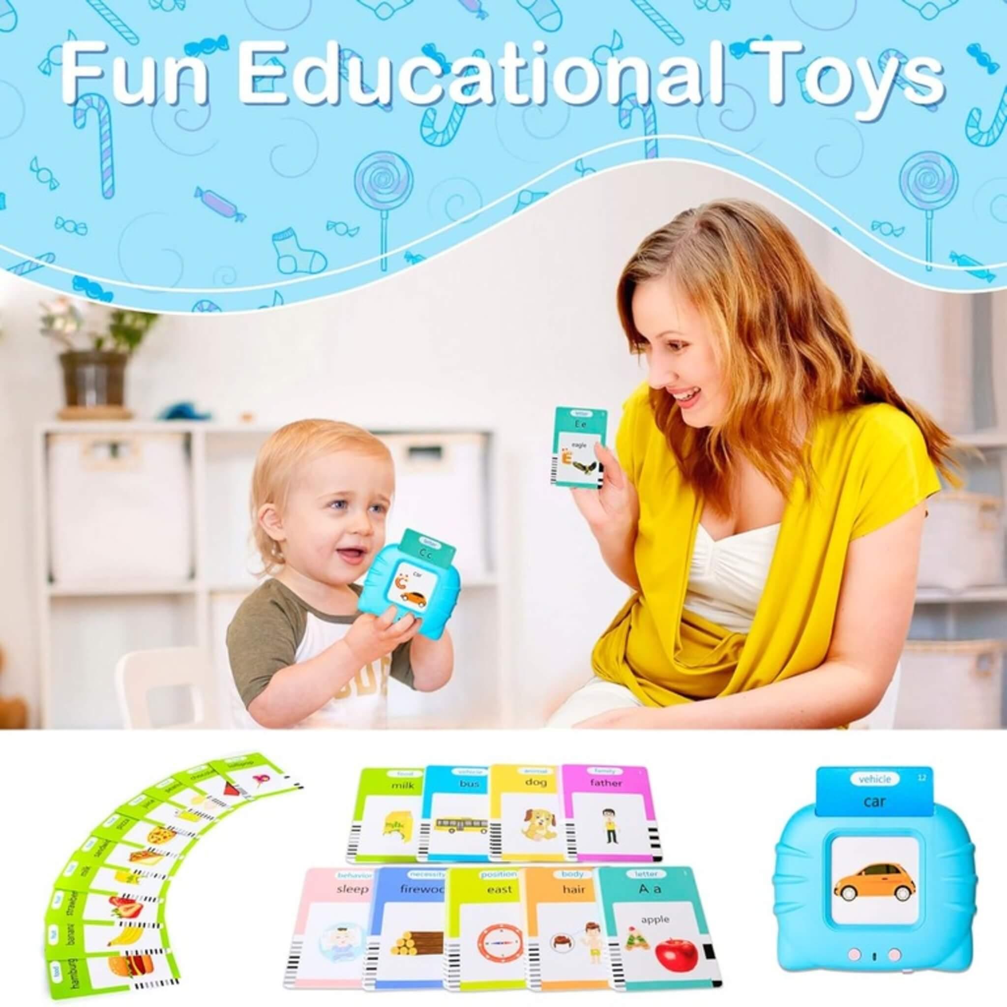 Bonjera: Interactive Flash Cards for Kids - Speech Therapy, Sight Words, and Montessori Learning Toys - Bonjera