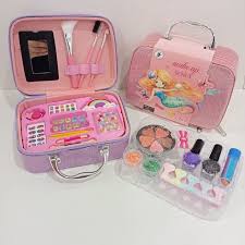 24-Piece Washable Princess Pretend Play Set with Carry Bag (Pink)