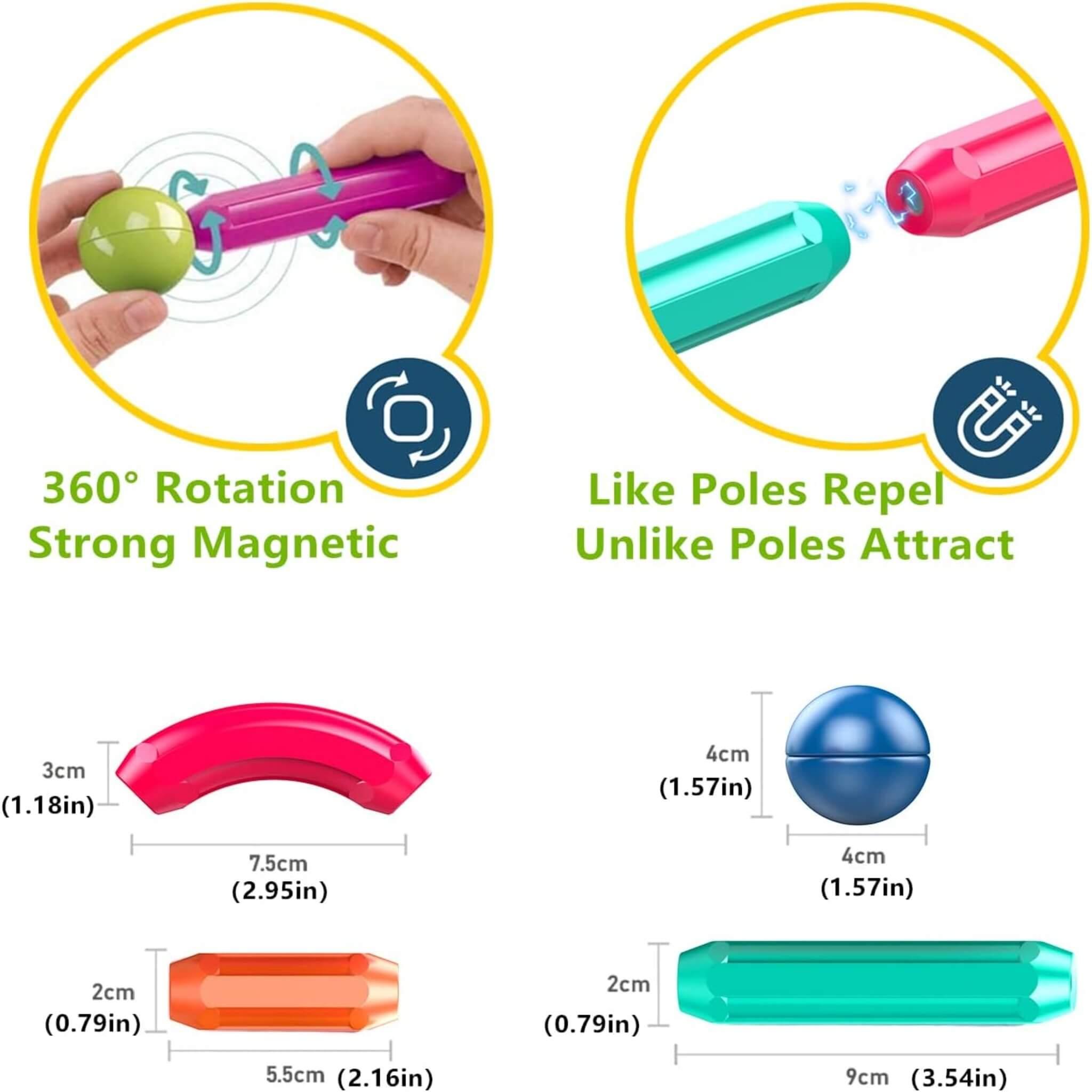 Non-Toxic Magnetic Toys (36PCS) - Bonjera