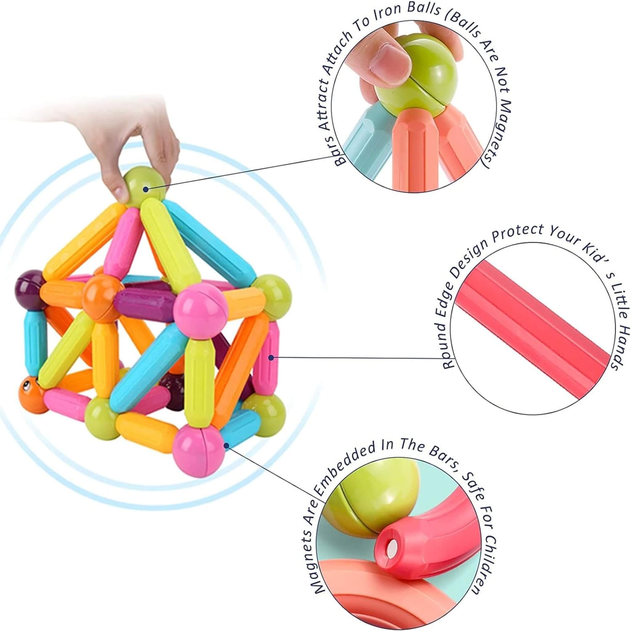 Non-Toxic Magnetic Toys (36PCS) - Bonjera