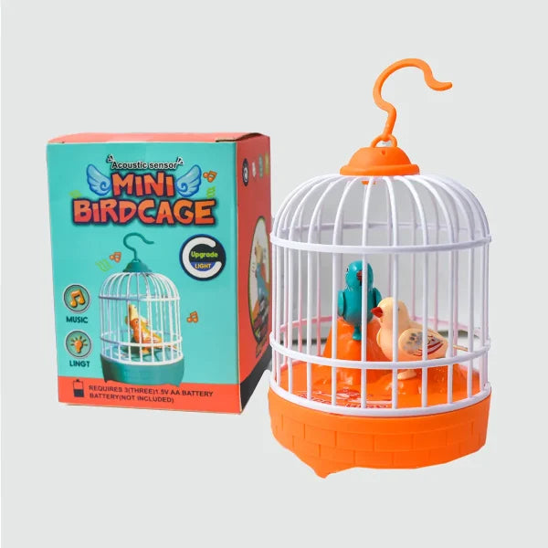 Musical Light Bird Cage With 2 Birds Beautiful Toy For Children’s